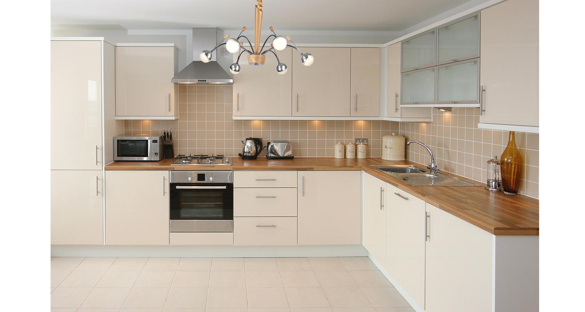 Изображение товара Светодиодная подвесная люстра Lucia Tucci Natura 155.6 современный дизайн белый акрил дерево