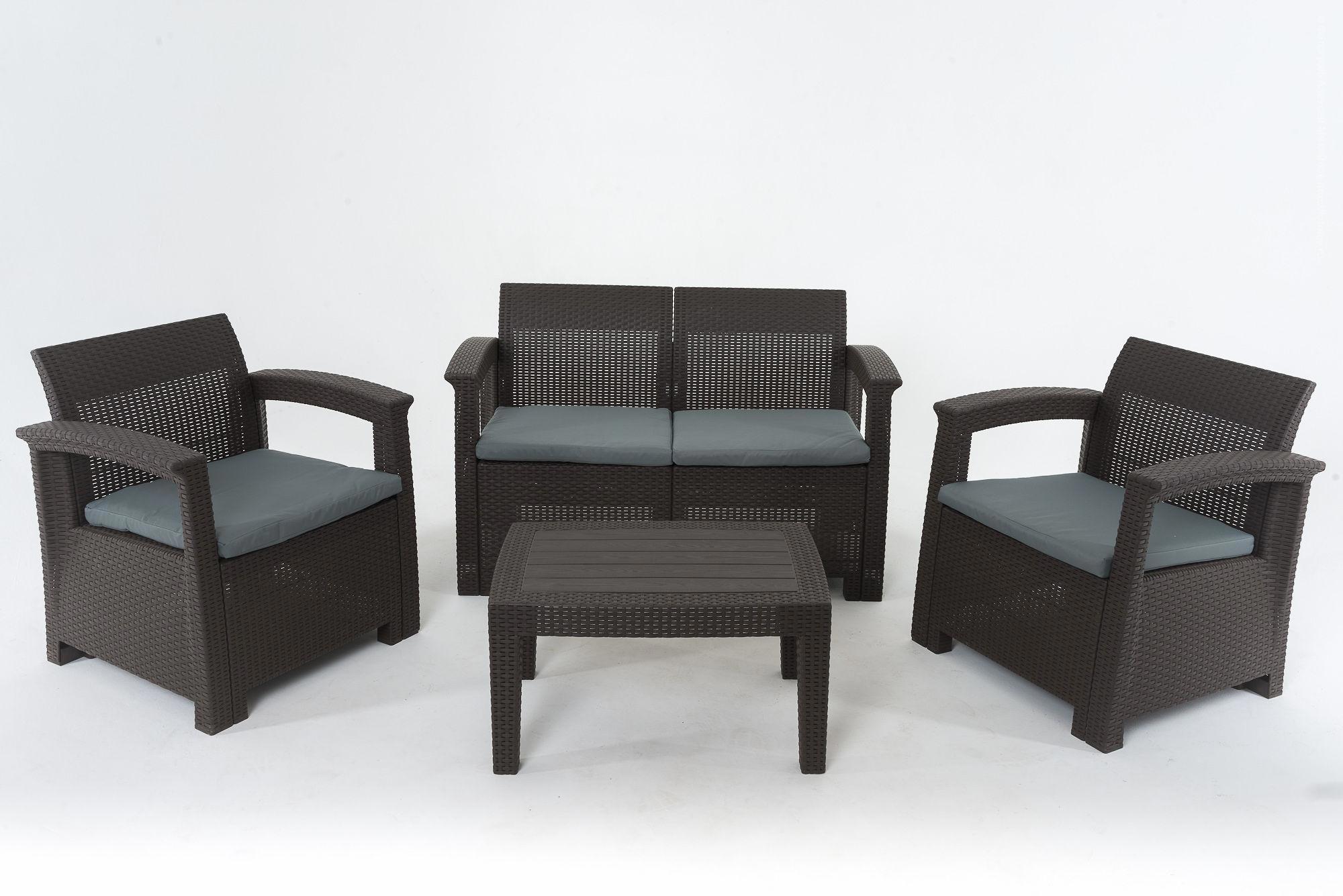 Изображение товара Набор садовой мебели Vinotti SF4-4P из искусственного ротанга 4 места