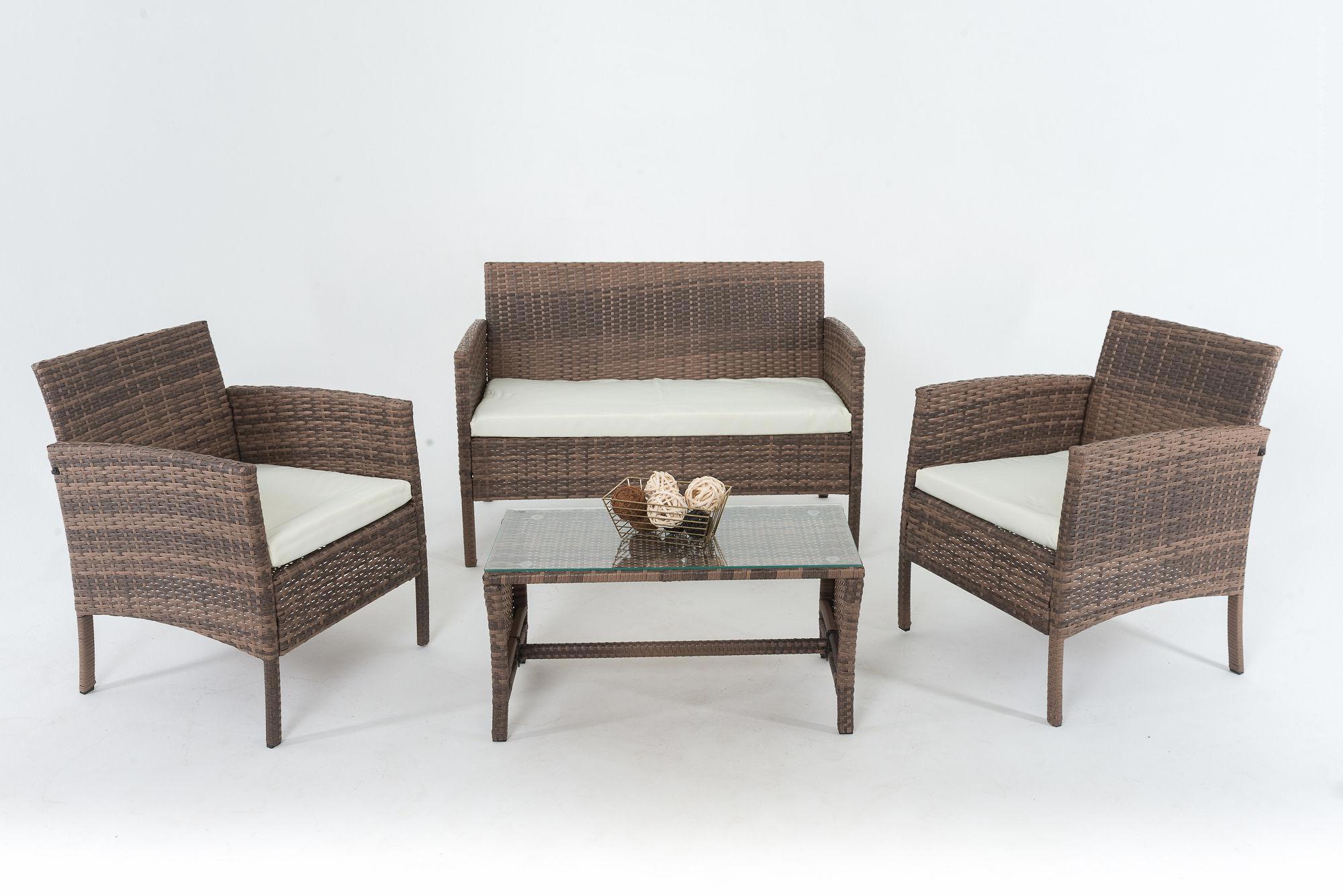 Изображение товара Набор садовой мебели Vinotti F0851 из искусственного ротанга для отдыха 4 места