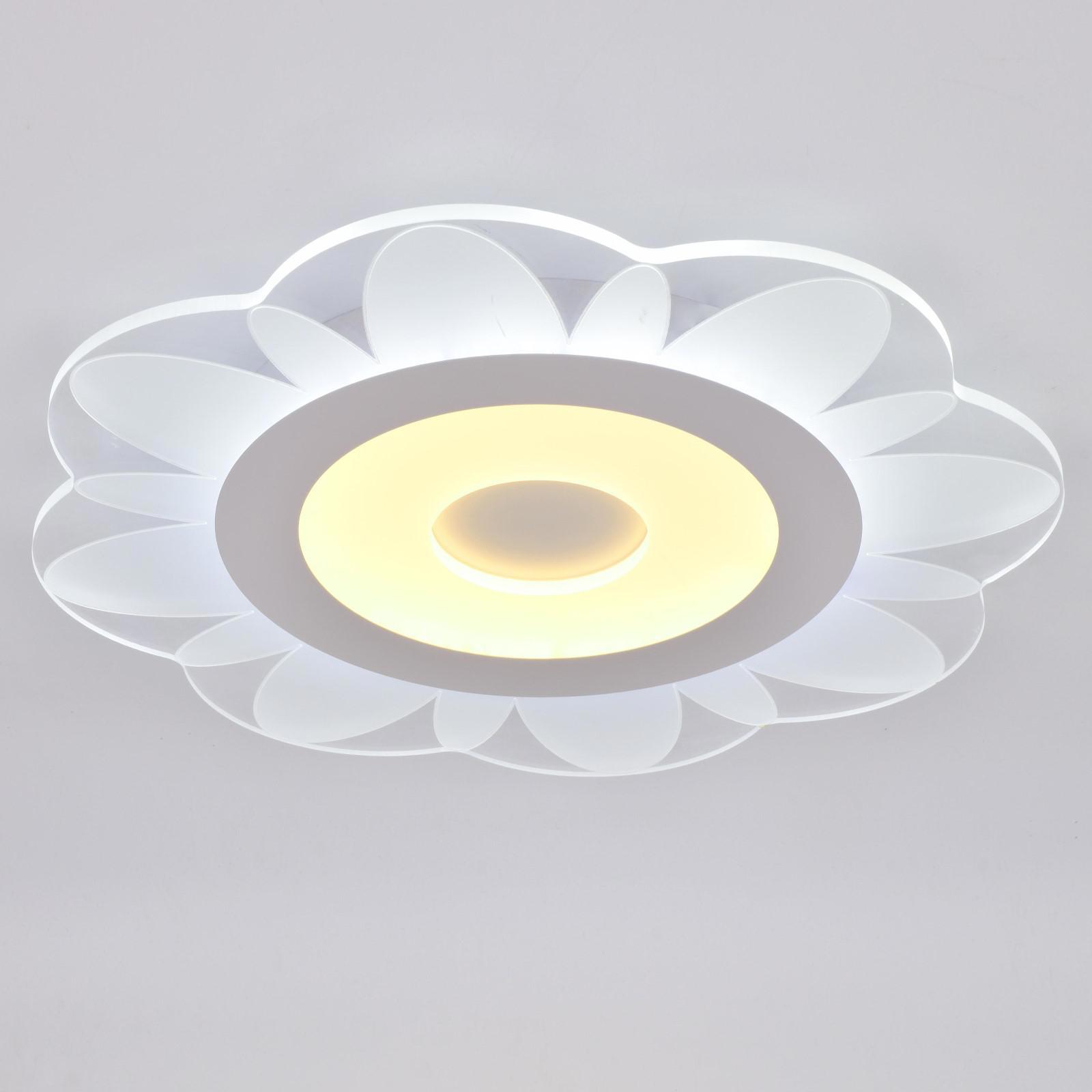 Изображение товара Люстра потолочная светодиодная BAYERLUX 4941592 с пультом управления, цвет белый