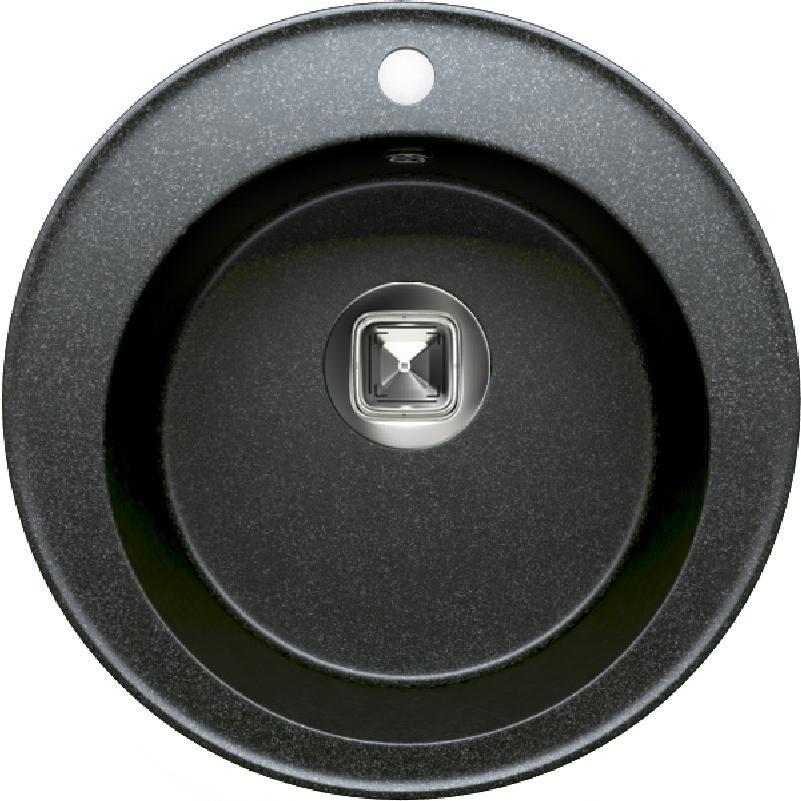 Изображение товара Врезная мойка Tolero R-108 №911 51x51x20 см искусственный камень цвет черный