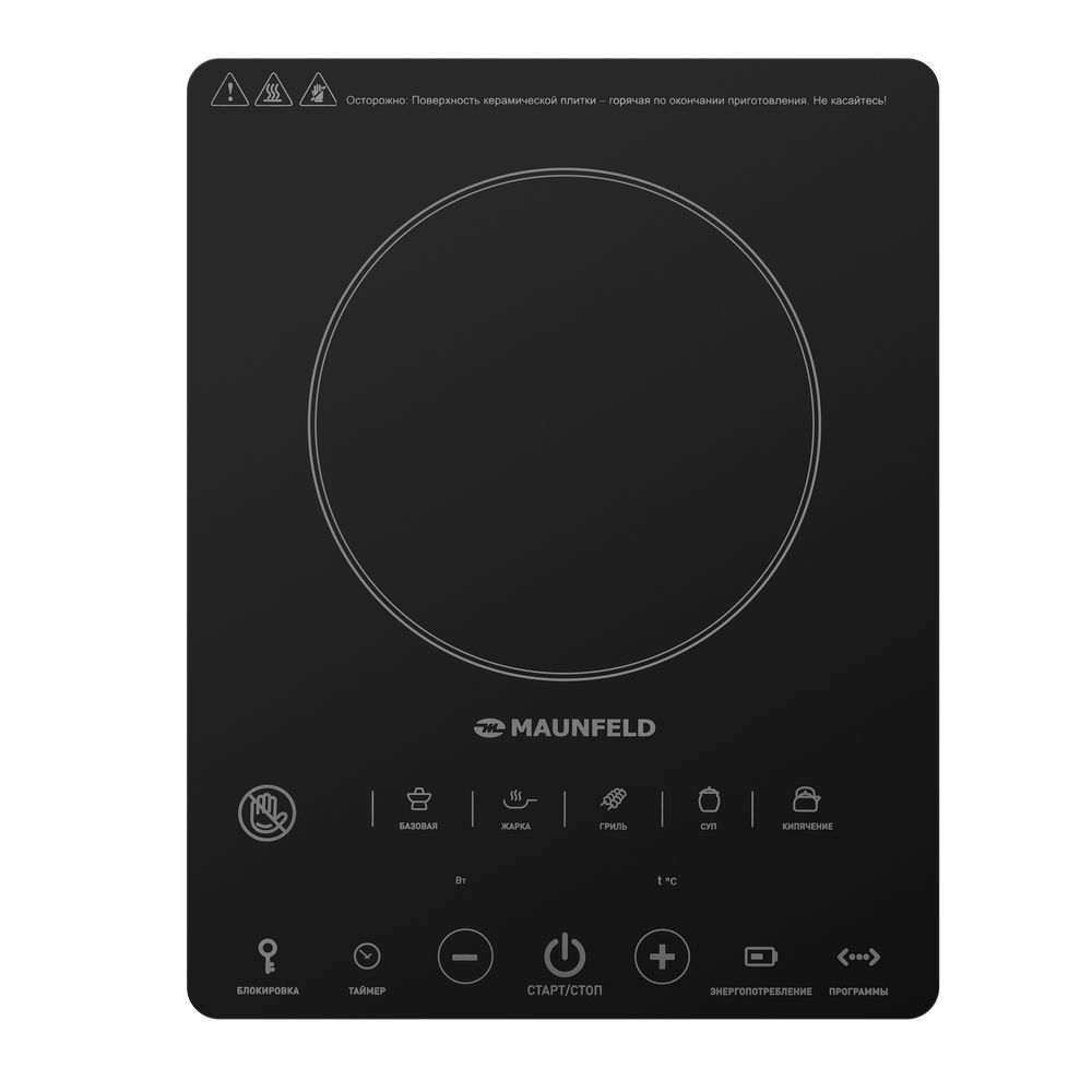 Изображение товара Индукционная настольная плита Maunfeld EVCE.F291-BK 29 см 1 конфорка цвет черный