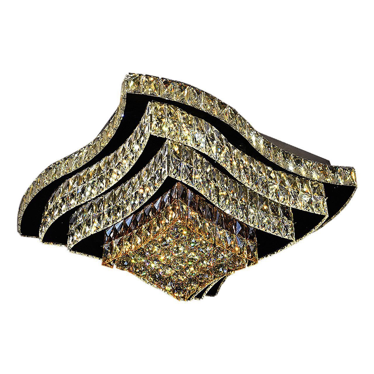 Изображение товара Светильник потолочный светодиодный Omnilux Cariseto 128W хром и прозрачный плафон