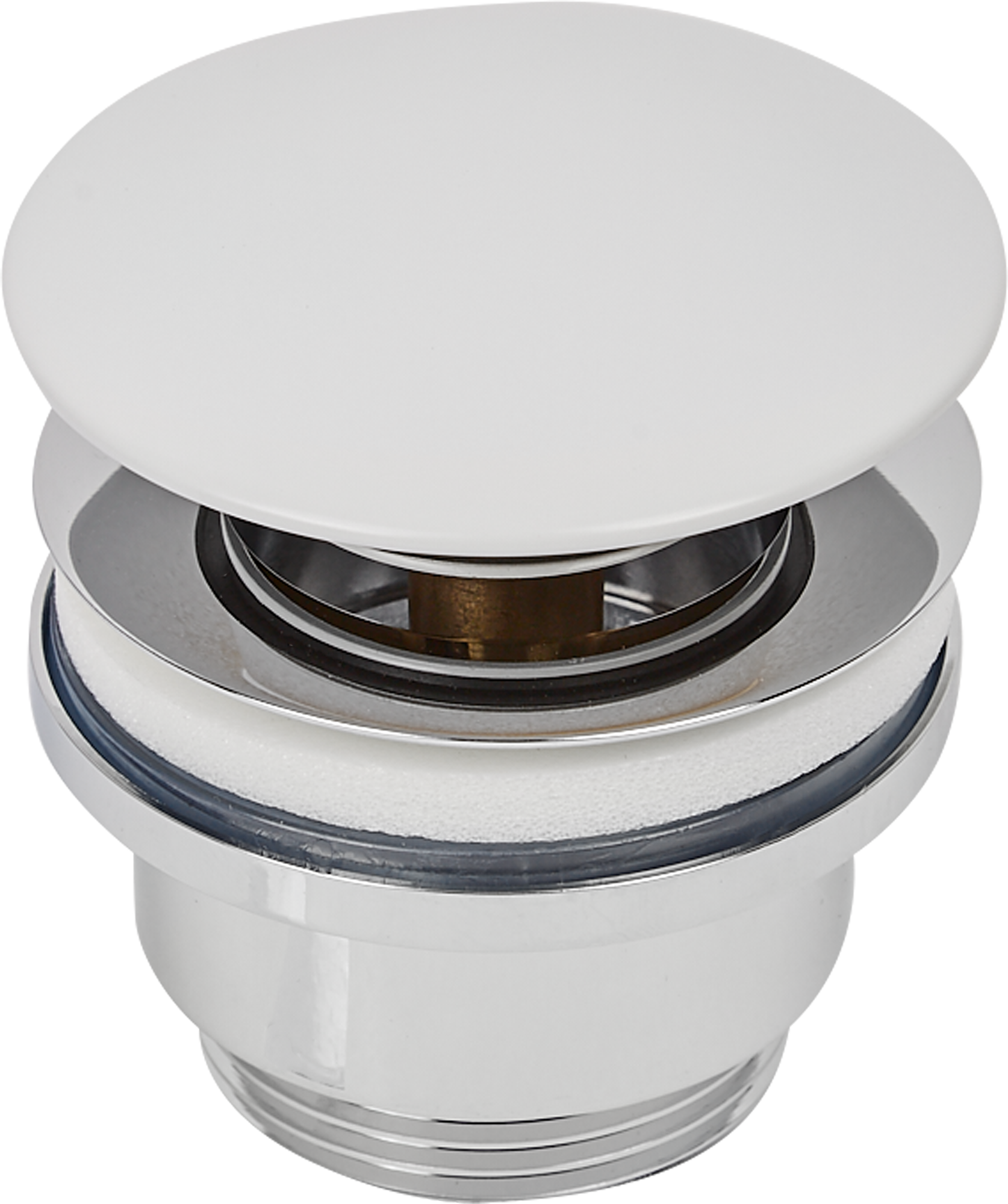 Изображение товара Выпуск для раковины Equation с переливом клик-клак белый