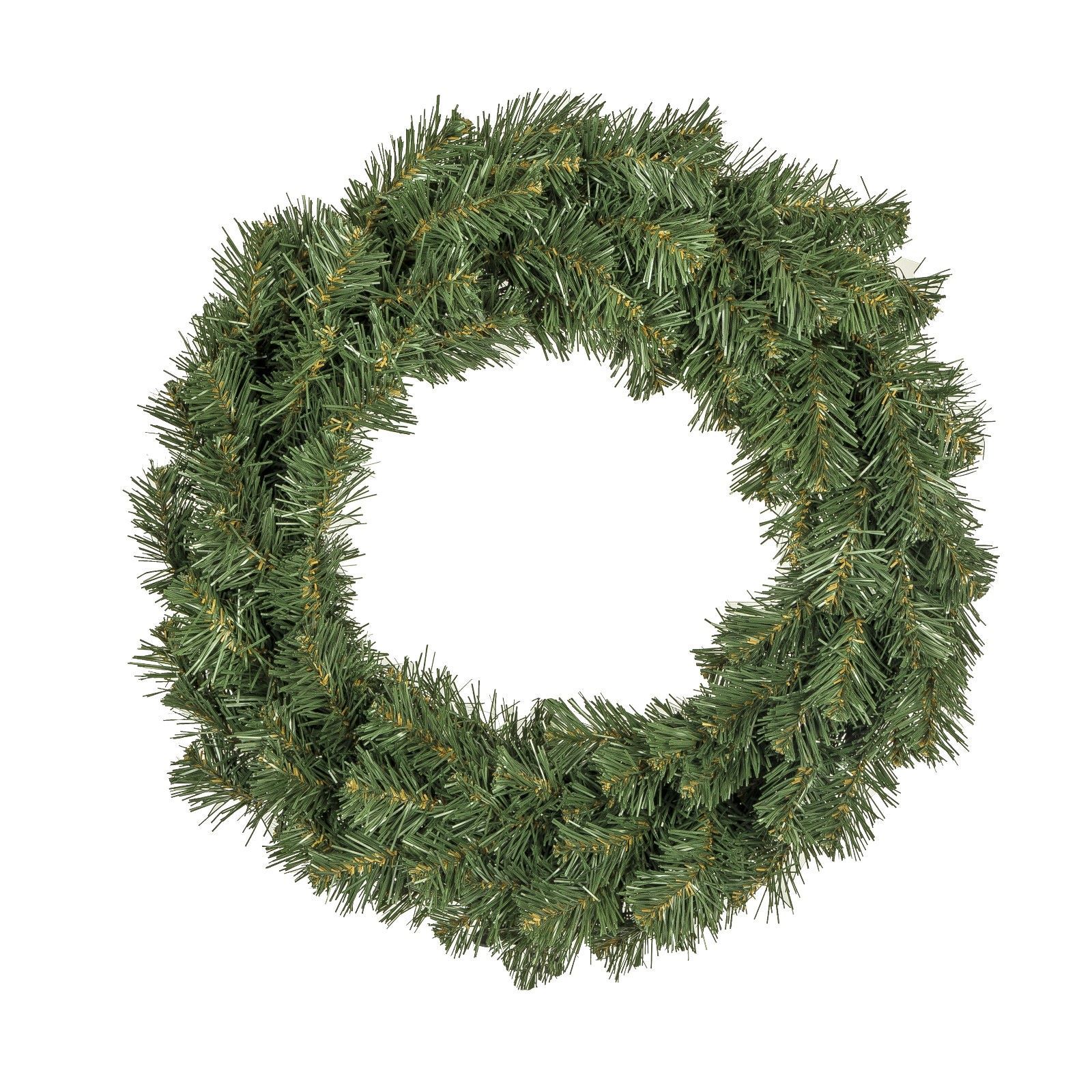 Изображение товара Рождественский венок Елкиторг 40см ПВХ зеленый без подсветки