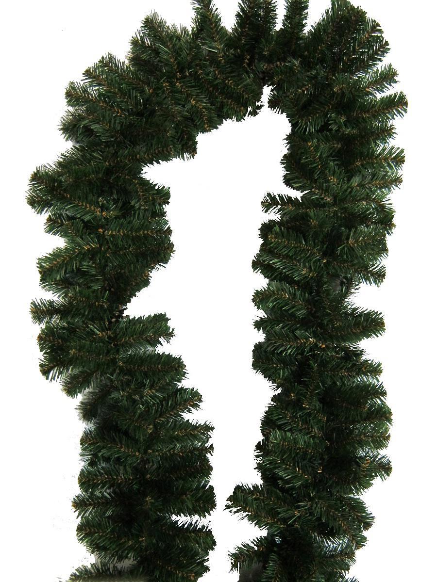 Изображение товара Хвойная гирлянда ПВХ Morozco ГР-130 270 см зеленая для новогоднего декора