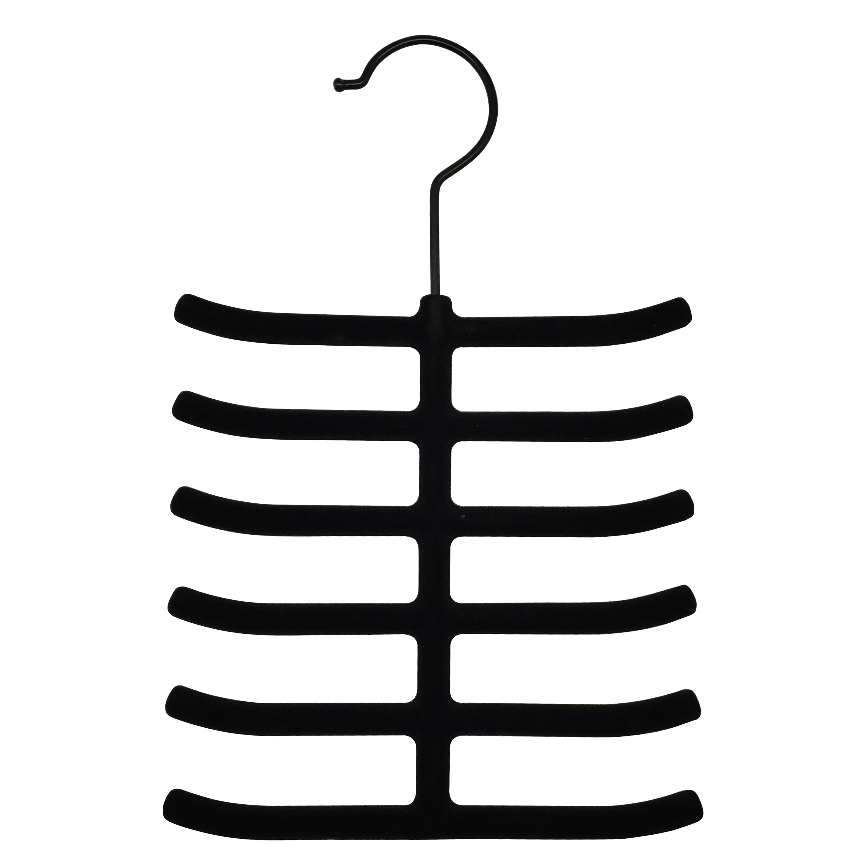 Изображение товара Вешалка для галстуков Spaceo 25 см пластик цвет чёрный