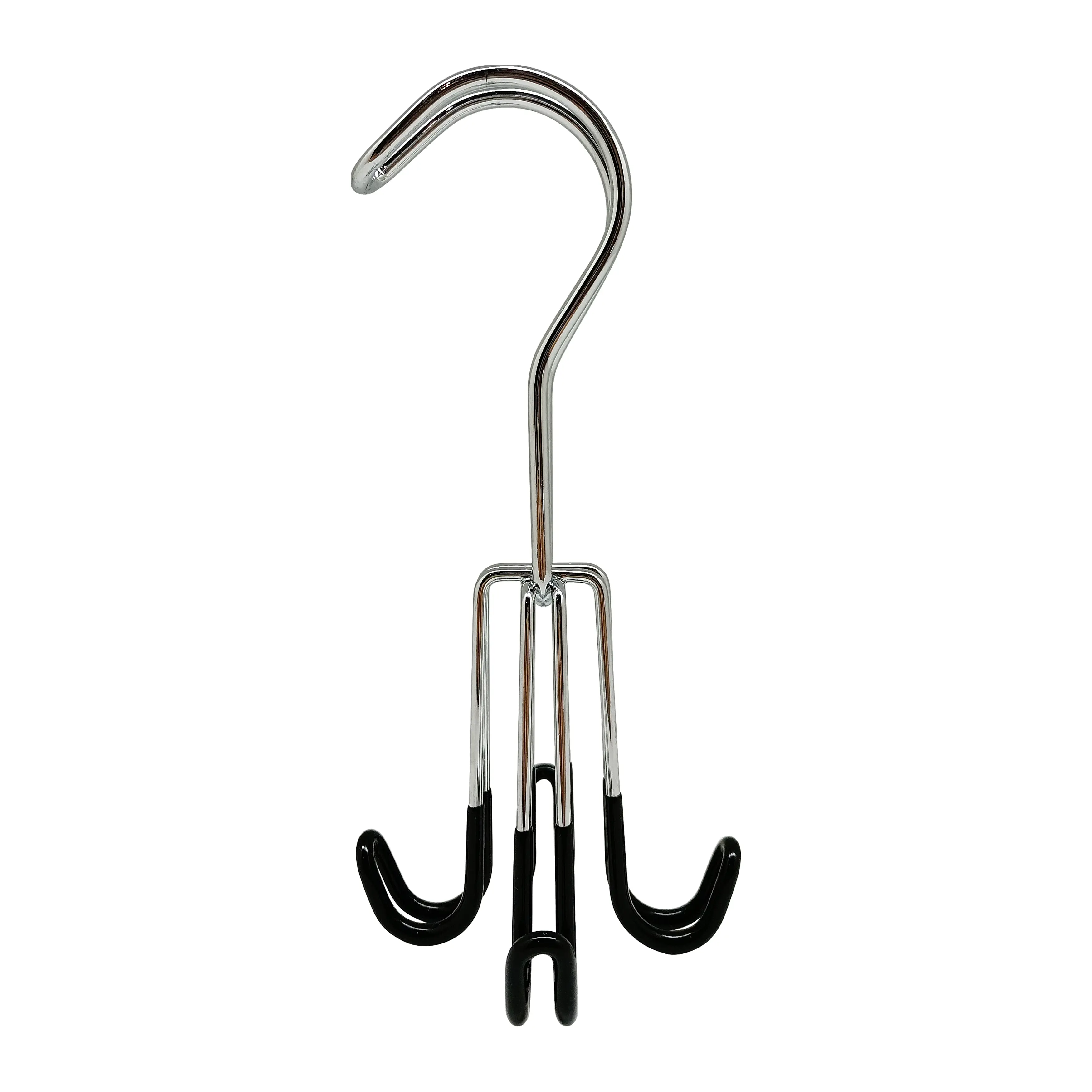 Вешалка для ремней Spaceo 8 см металл цвет чёрный