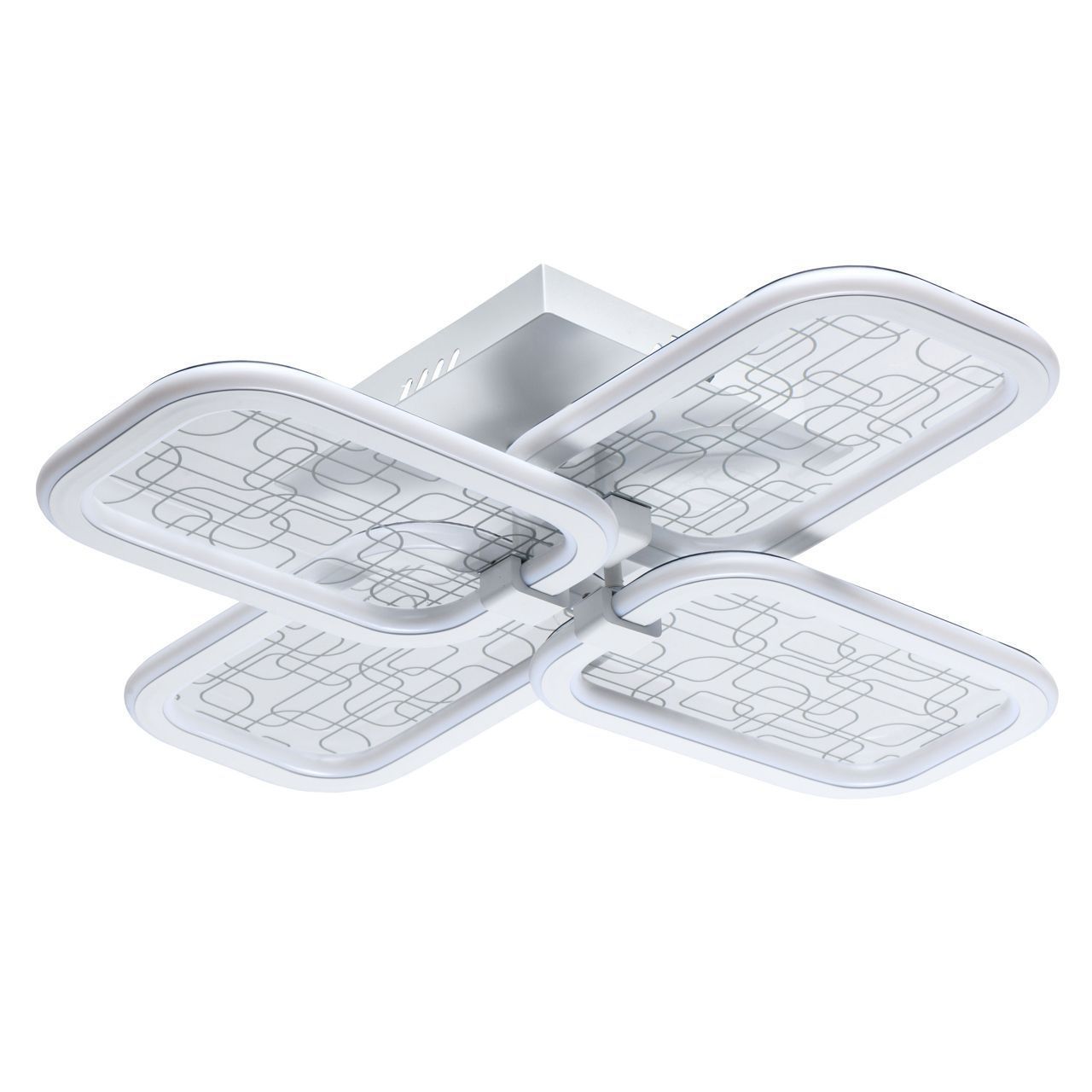 Изображение товара Люстра потолочная светодиодная De Markt 424010604 белая для низких потолков