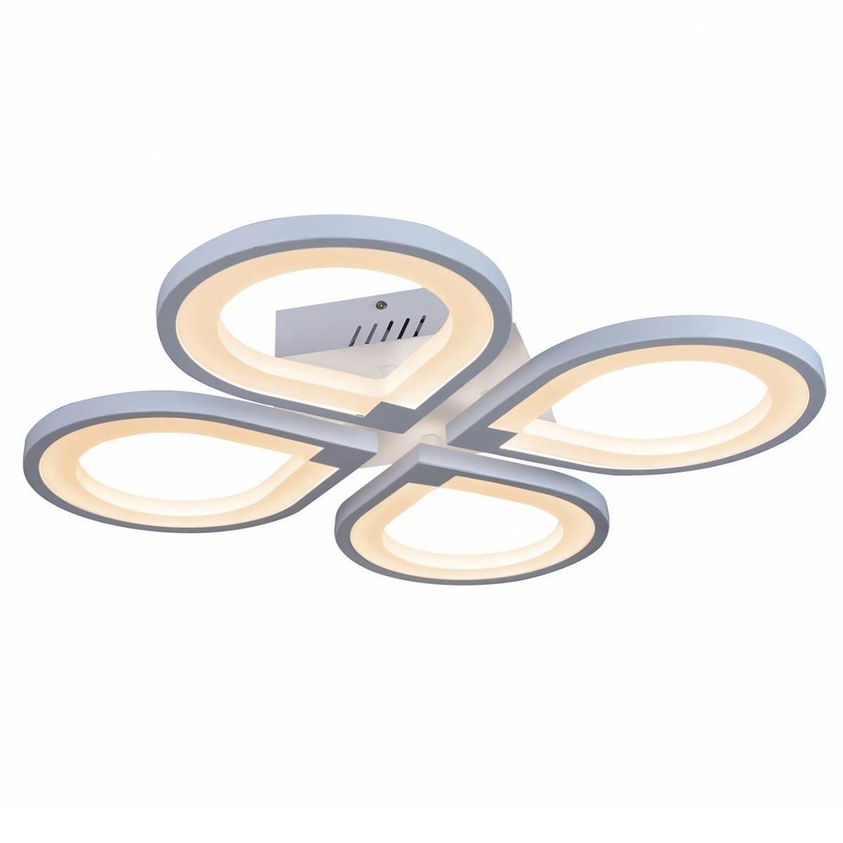 Изображение товара Люстра потолочная светодиодная iLedex 6885_4 WH с пультом управление 20 м² белый цвет