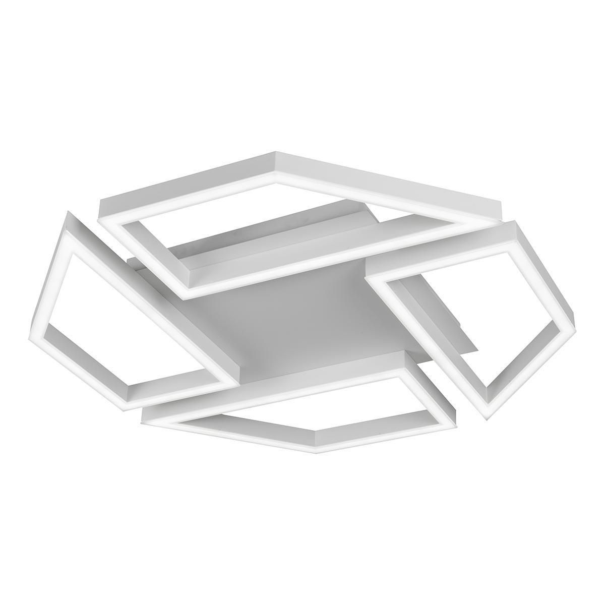 Изображение товара Люстра потолочная светодиодная iLedex 8302-720X720-X-T WH с пультом управление для 25 м²