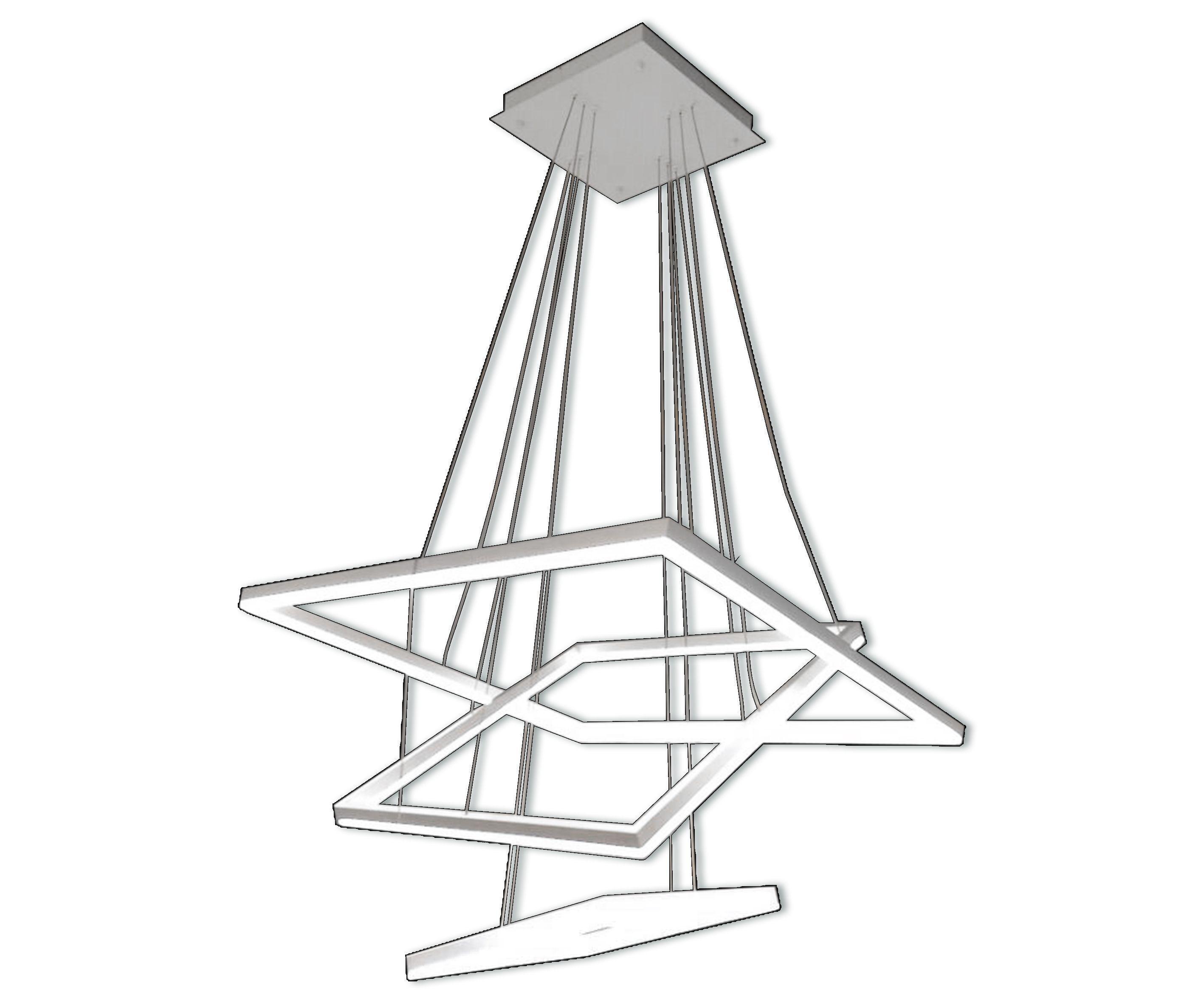 Изображение товара Люстра подвесная светодиодная Kink Light 08201.01(4000K) белая