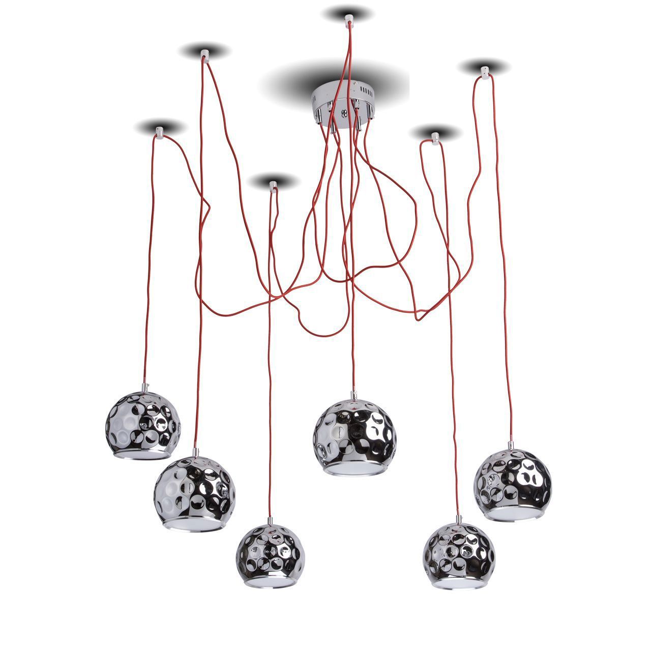 Изображение товара Люстра подвесная светодиодная MW 492014406, серебристая, 6 ламп