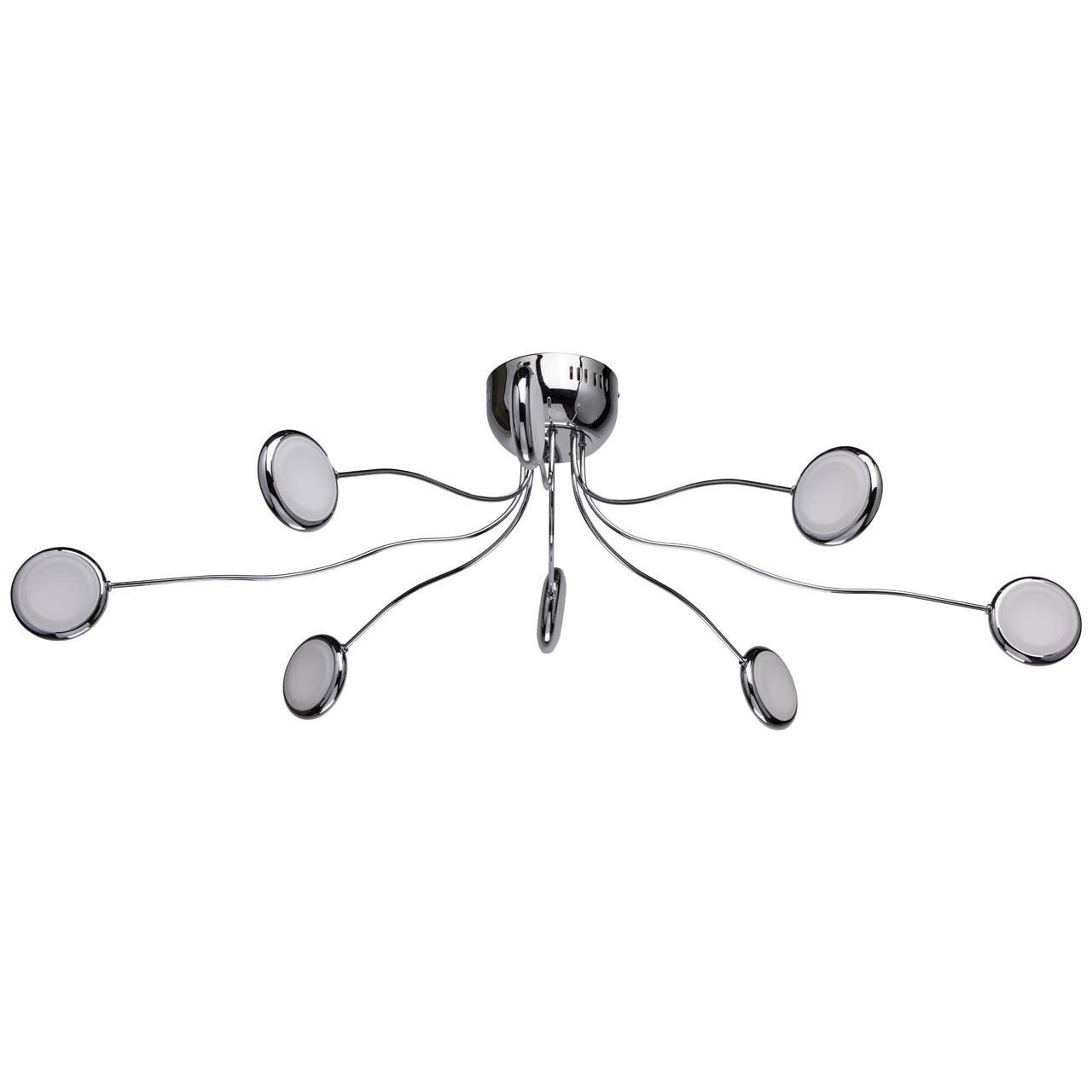 Изображение товара Люстра потолочная светодиодная De Markt 609013408 серебряная дизайнерская