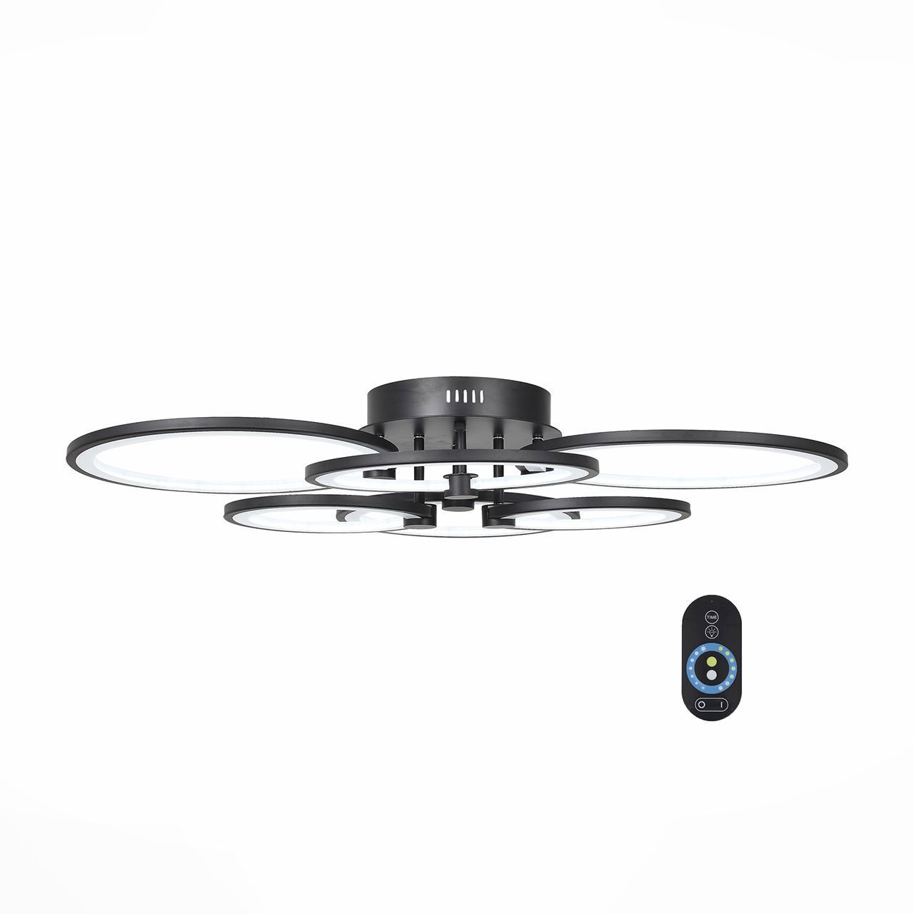 Изображение товара Люстра потолочная светодиодная ST Luce SL867.402.06 черная дизайнерская