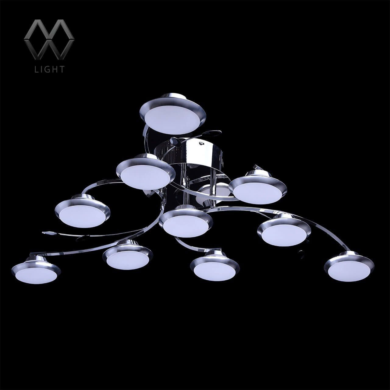 Изображение товара Люстра потолочная светодиодная De Markt 308010910, 24 м², цвет белый