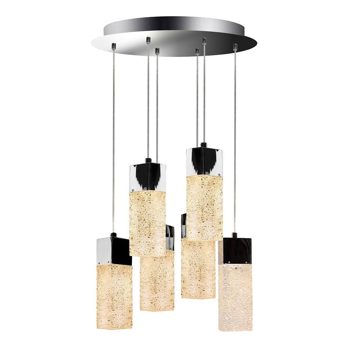 Изображение товара Люстра подвесная светодиодная iLedex P81000_6 CR, для помещений до 35 м²