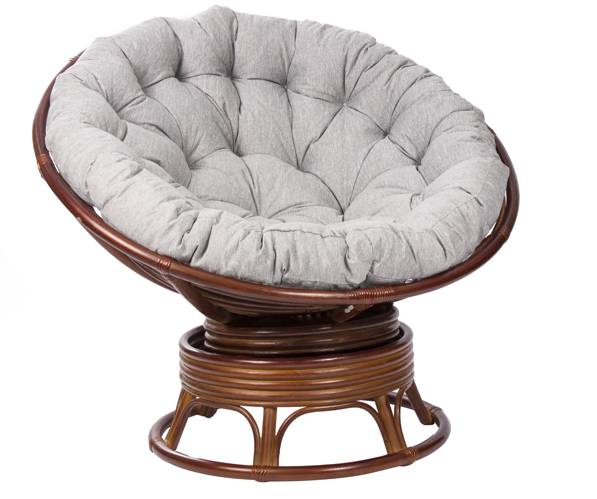 Изображение товара Кресло-качалка из ротанга LESET 4554-8239 для дачи и балкона коричневое