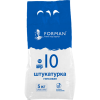 Изображение товара Штукатурка гипсовая Forman №10 5 кг
