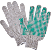 Изображение товара Перчатки хлопчатобумажные с ПВХ размер единый И-8034-И, 5 пар