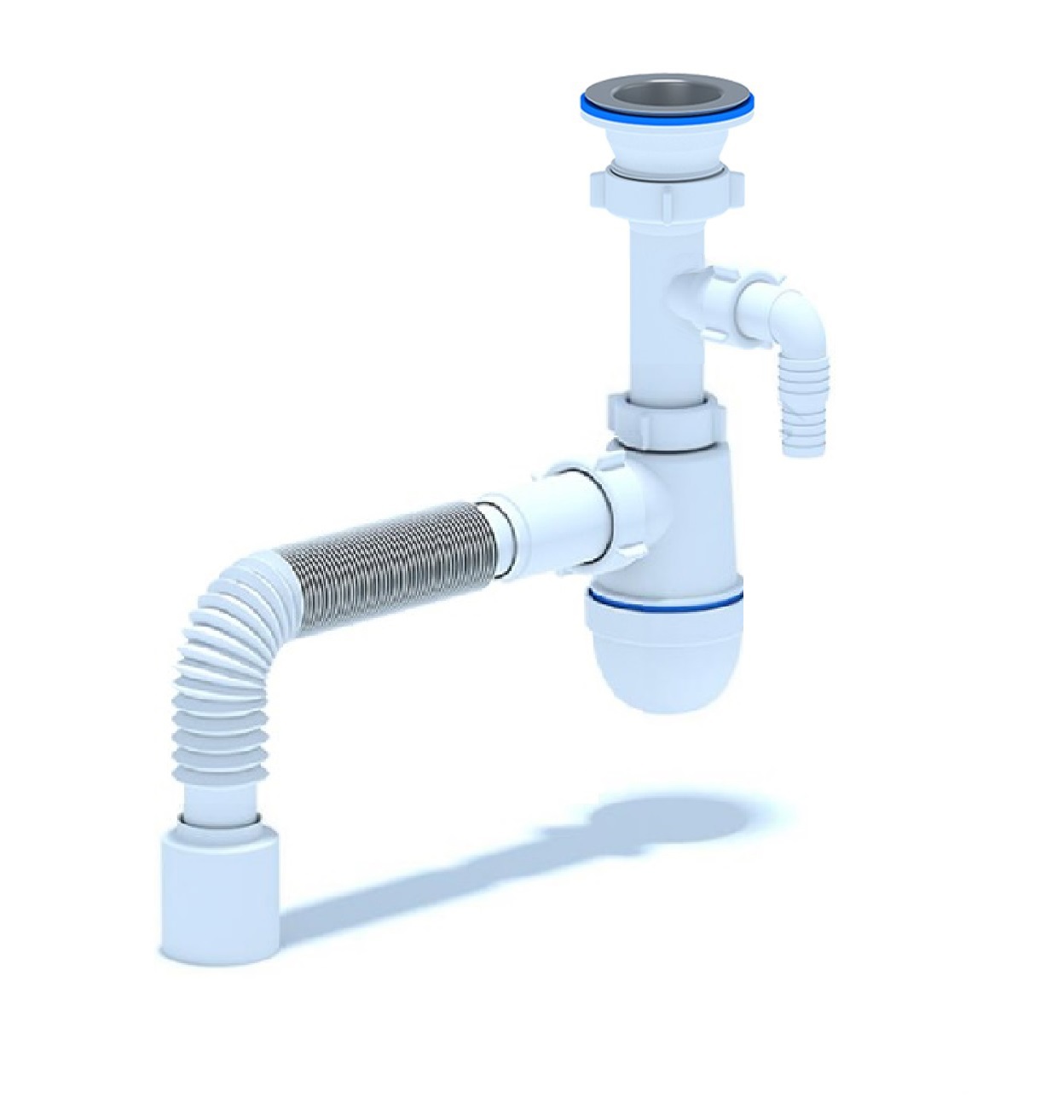 Изображение товара Сифон Ани Грот 1 1/2 с гибким трубопроводом 40х40/50 для раковин