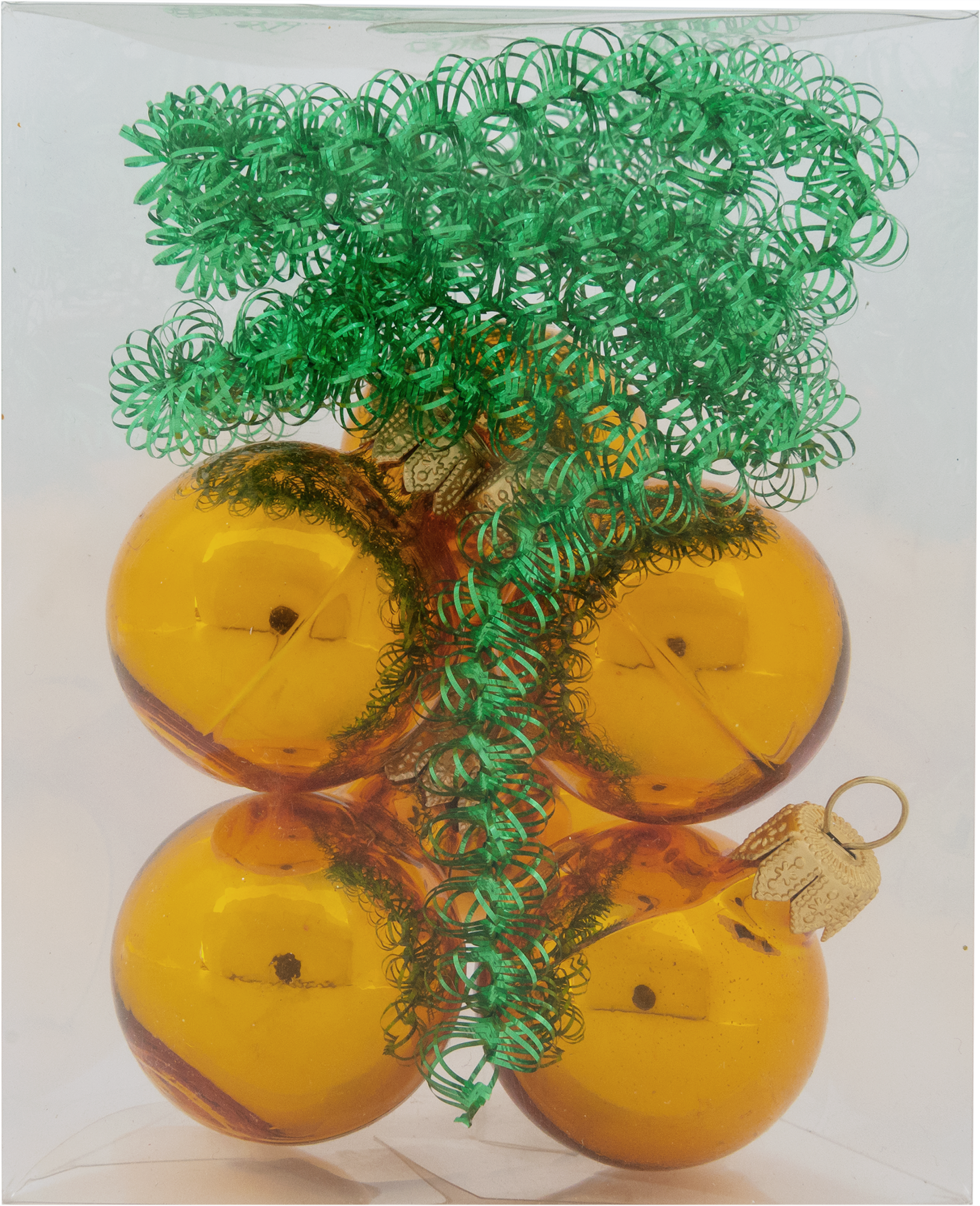 Изображение товара Набор ёлочных шаров 40 мм с мишурой в тубе