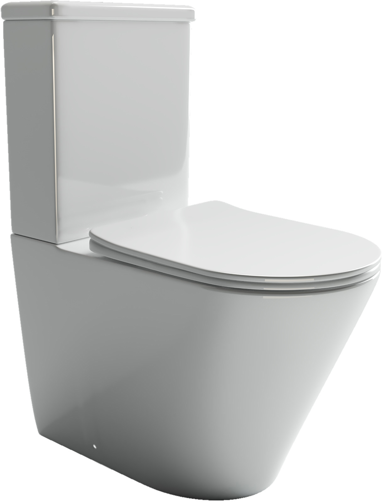 Изображение товара Напольный унитаз-компакт CERAMICANOVA Highlight CN1802-B безободковый с микролифтом