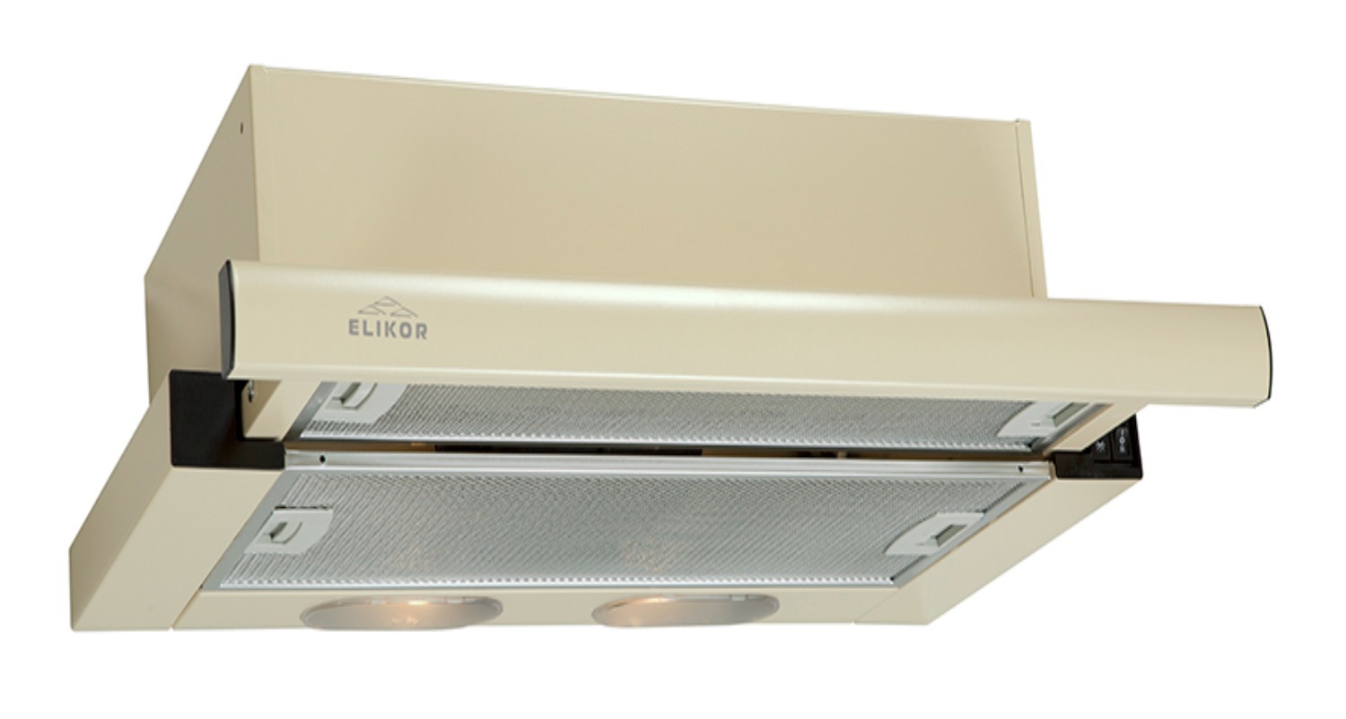 Изображение товара Встраиваемая вытяжка Elikor Интегра 60П-400-В2Л 60 см кремовая