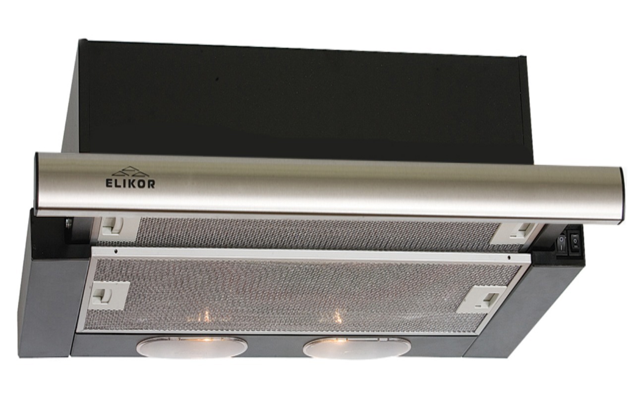 Изображение товара Встраиваемая вытяжка Elikor Интегра 50П-400-В2Л 50 см черный с турбиной