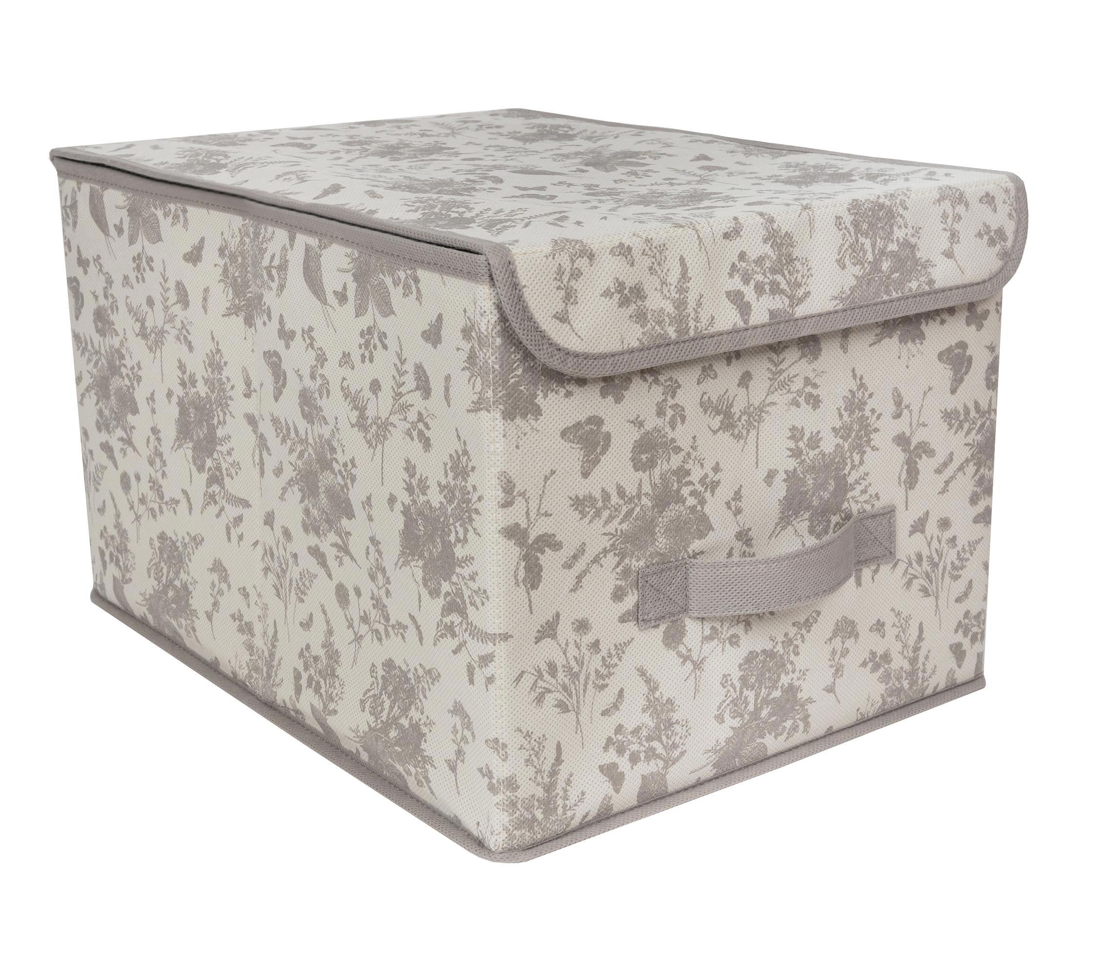 Изображение товара Короб для хранения Еврогарант Elegance 31x2.5x43.5 см цвет светло-серый