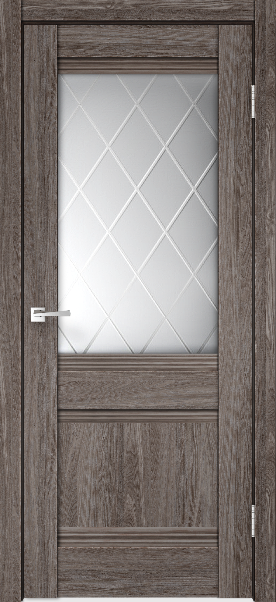 Изображение товара Дверь межкомнатная Тоскана 80x200 см остекленная ясень анкор