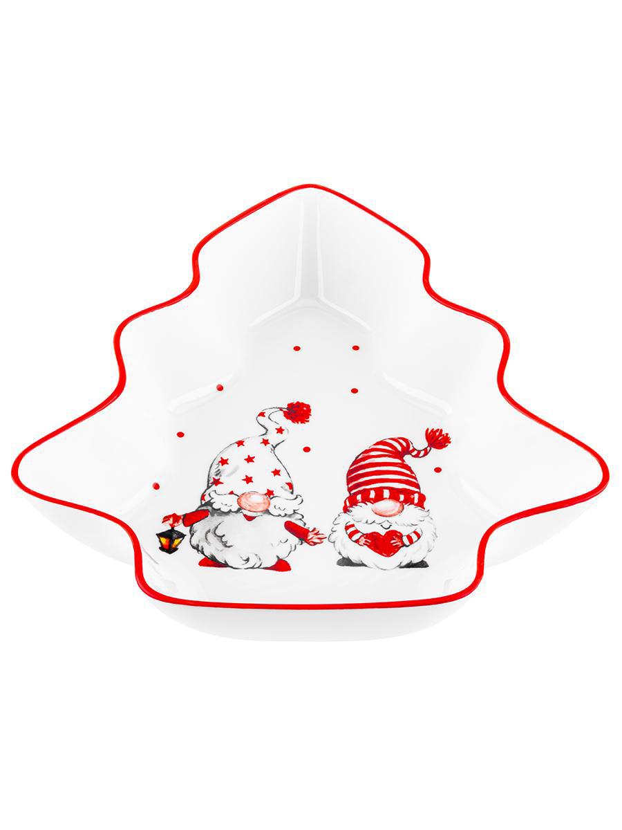 Изображение товара Блюдо-шубница Веселые гномики фарфор 26,8x25,7x5,8 см ELAN GALLERY