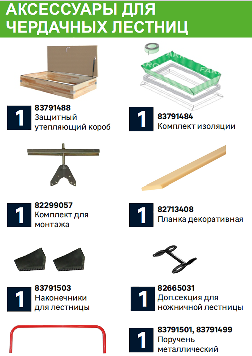 Лестница чердачная складная с секциями OLS-B 120x60x280 см - 3