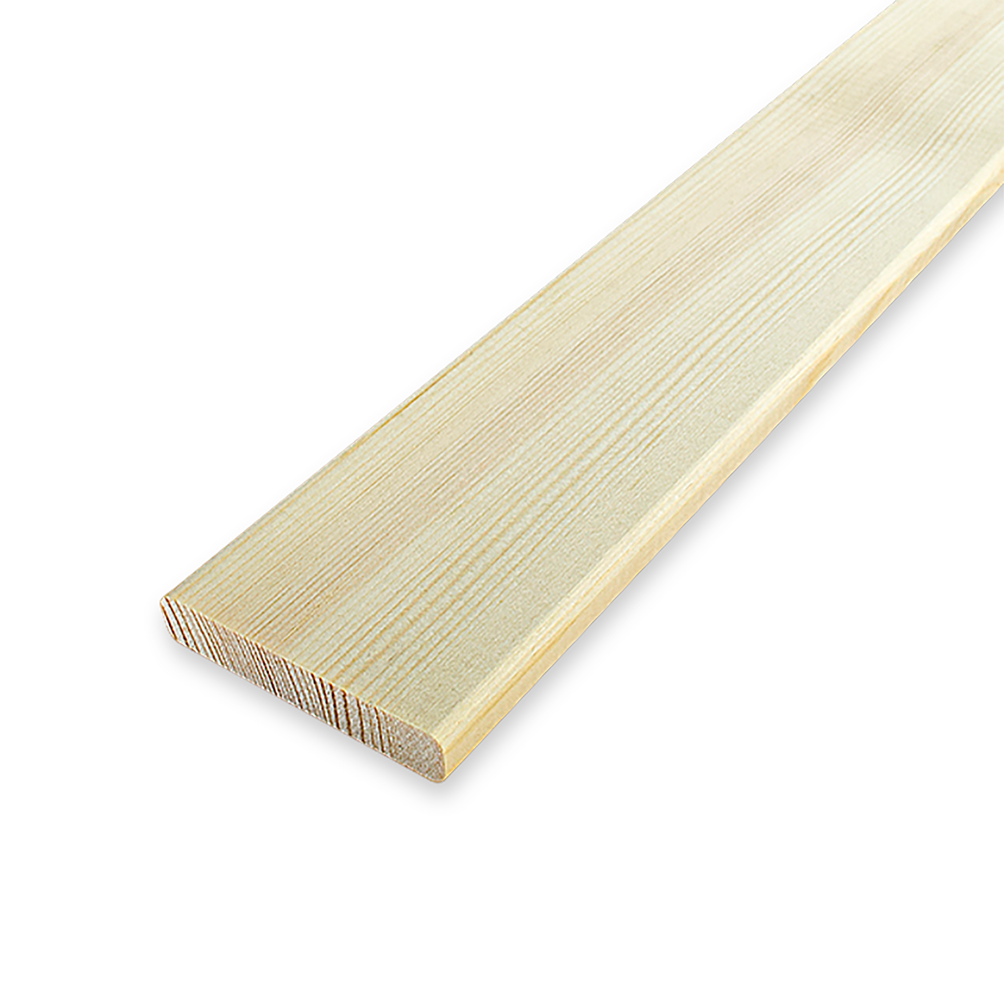 Декоративный брусок сращенный 11x60x2200 мм хвоя сорт Экстра прямой с фаской угла