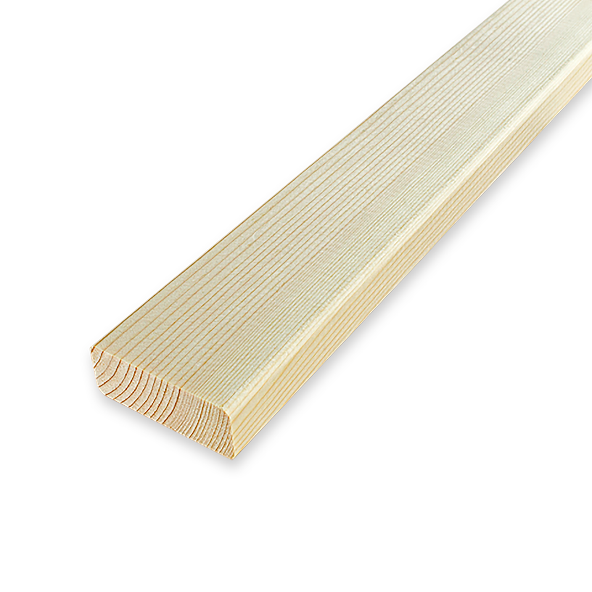 Декоративный брусок сращенный 19x50x2200 мм хвоя сорт Экстра прямой с фаской угла