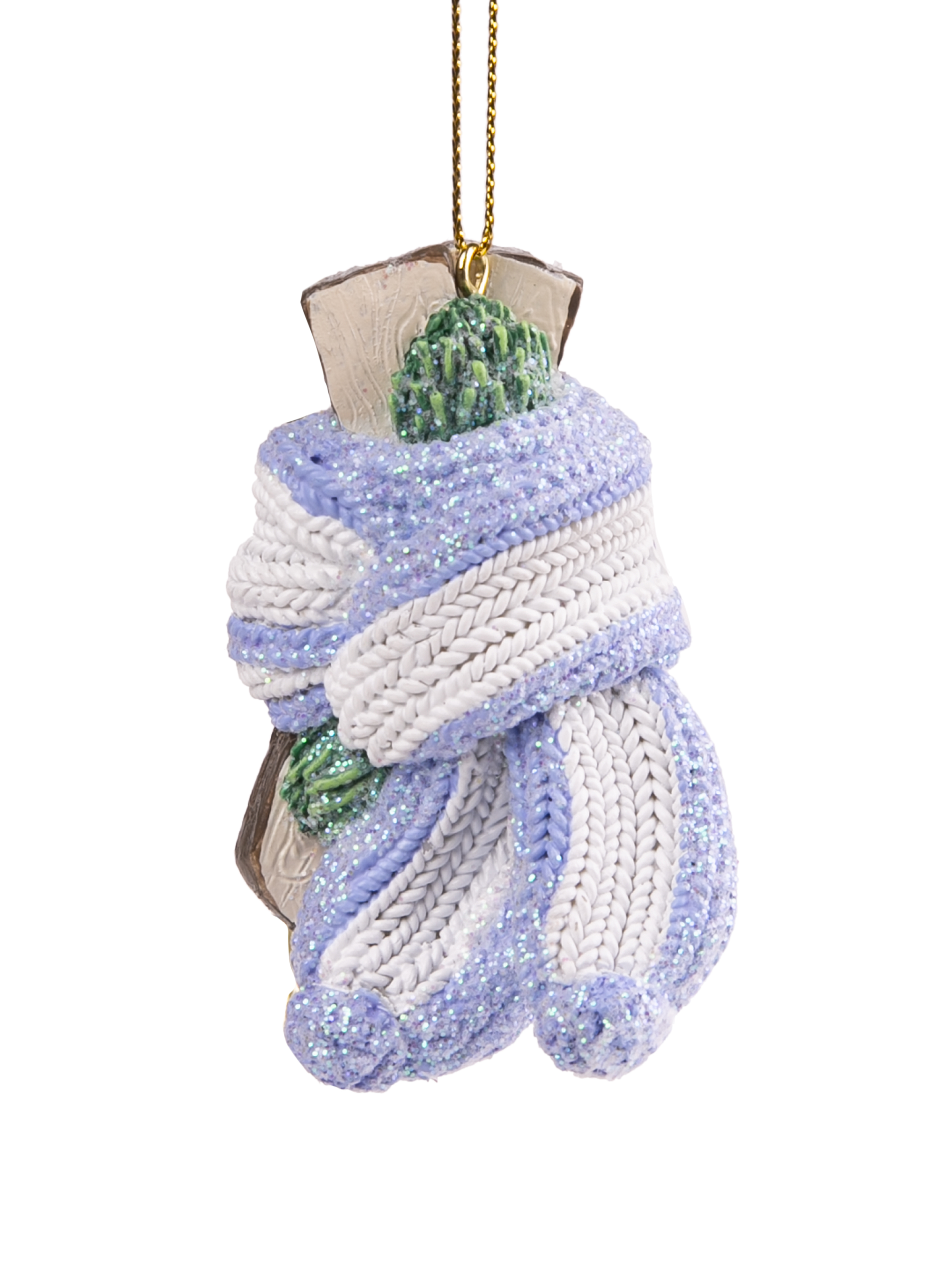 Изображение товара Подвесное украшение Christmas Вараежки со звездой 3x5.5x5.5 см мультиколор полистоун