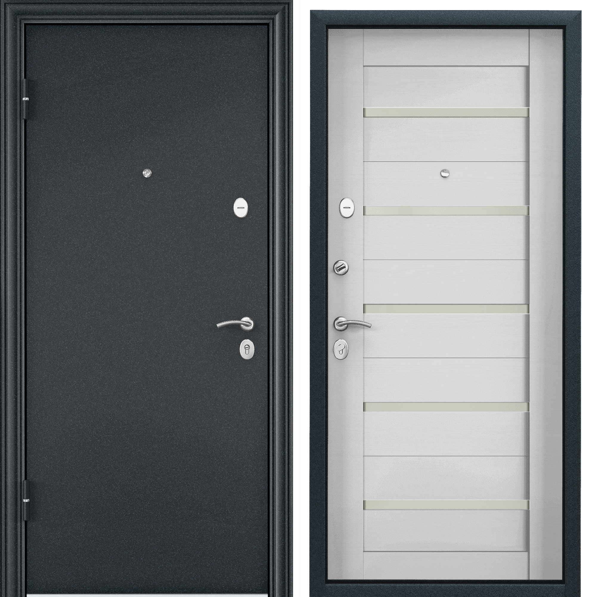 Изображение товара Дверь металлическая TOREX DELTA-112 2000003809301 950х2050мм Левый темно-синий букле