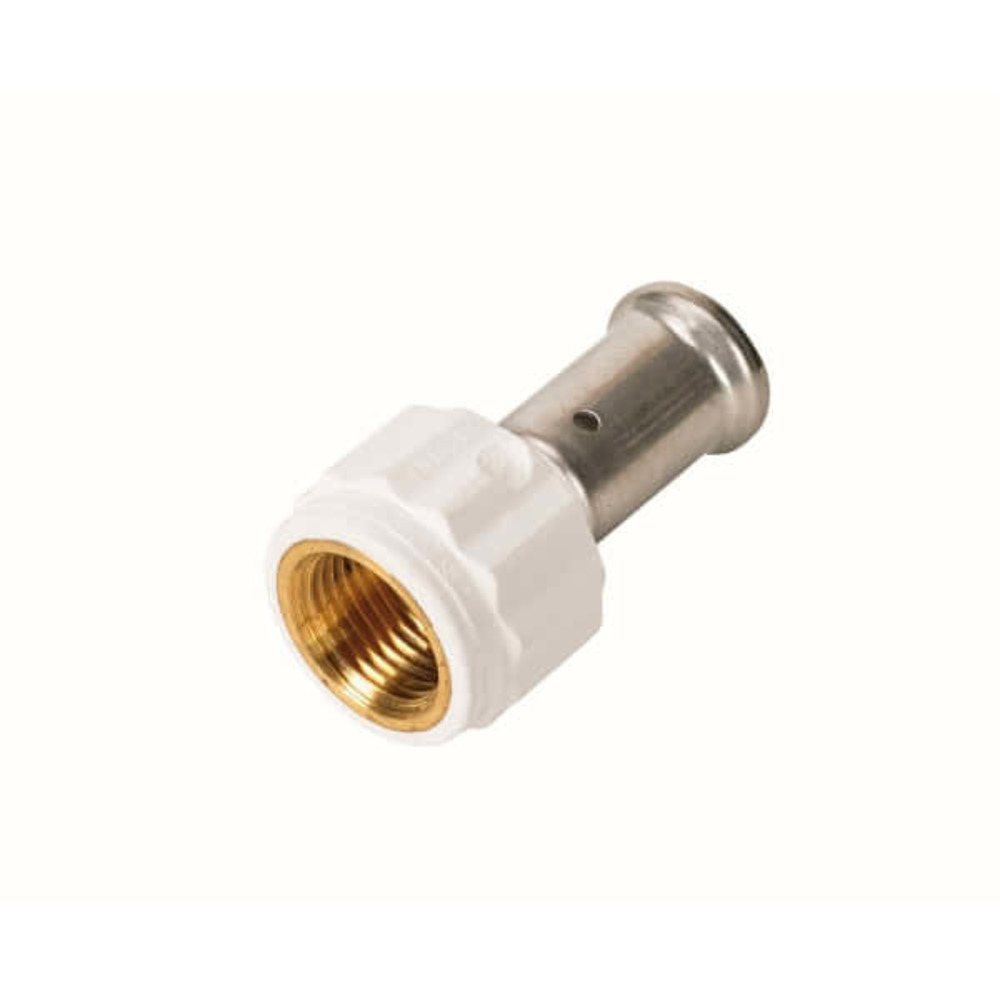 Изображение товара Муфта HENCO 1x26 мм ВР-ВПр ПВДФ пресс без покрытия для систем горячего водоснабжения