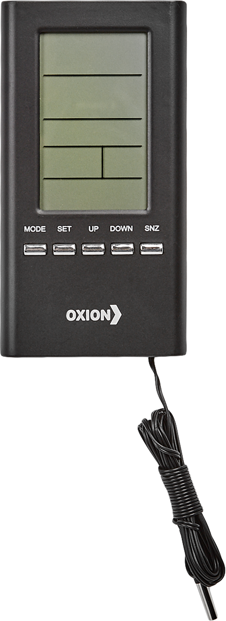 Часы-метеостанция Oxion OTM3331 с проводным датчиком цвет черный - 3