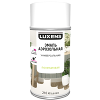 Изображение товара Эмаль аэрозольная декоративная Luxens сатинированная цвет белый 210 мл