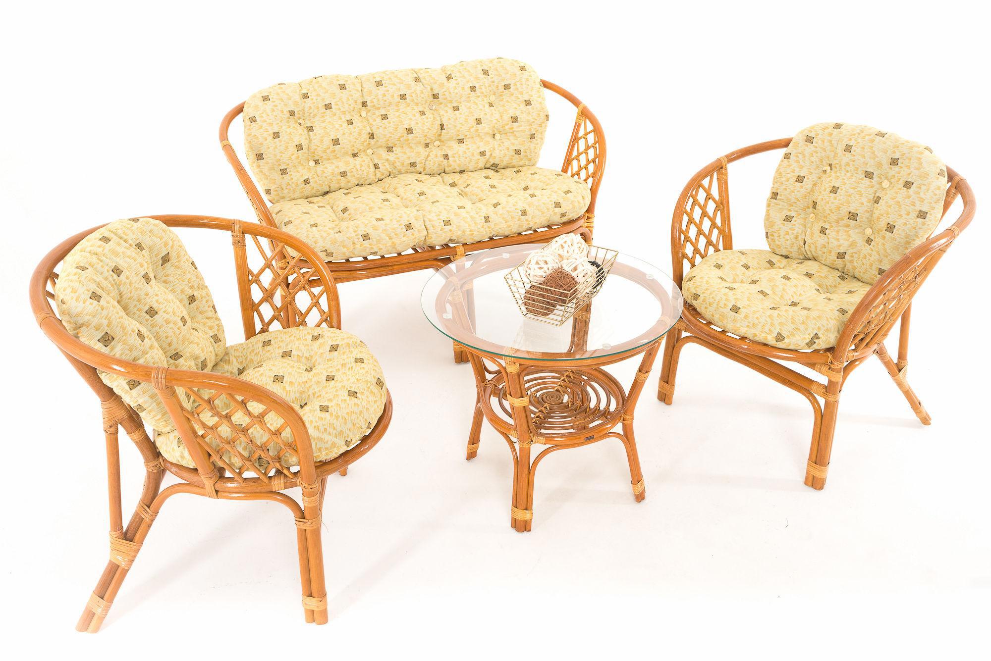 Изображение товара Садовая мебель Vinotti 01-16A-01-16B-01-16C-KZhelt из ротанга