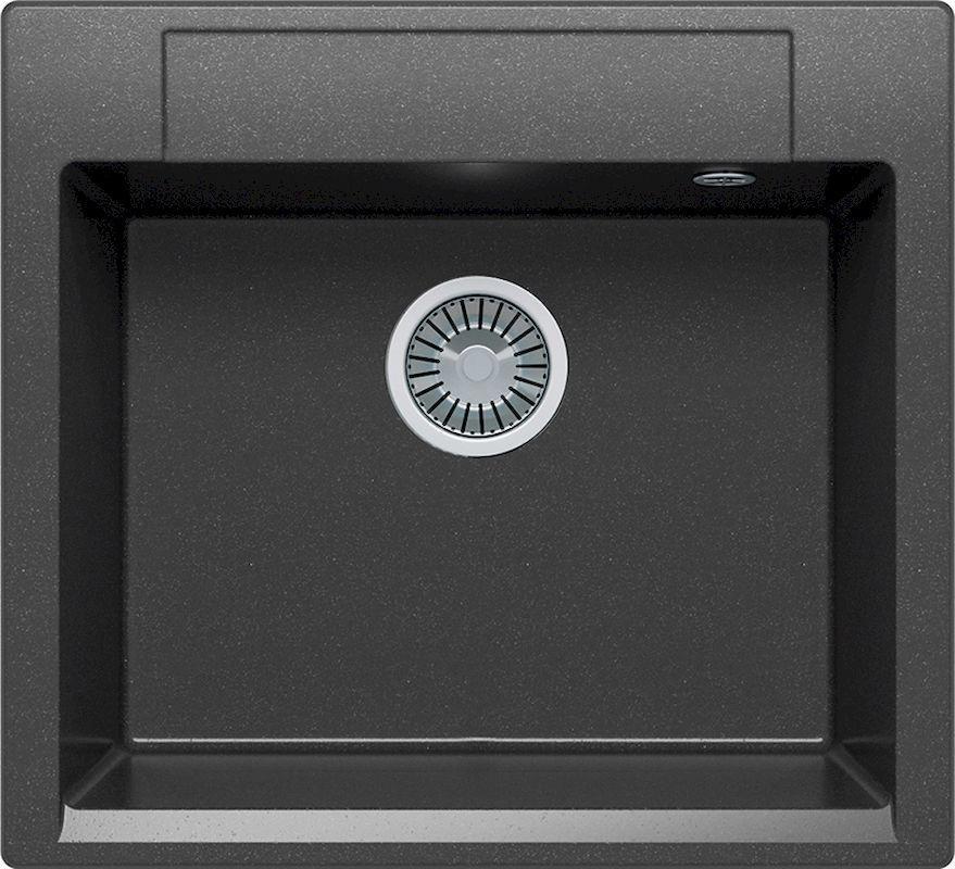 Изображение товара Мойка для кухни POLYGRAN Argo-560 из искусственного камня черная матовая