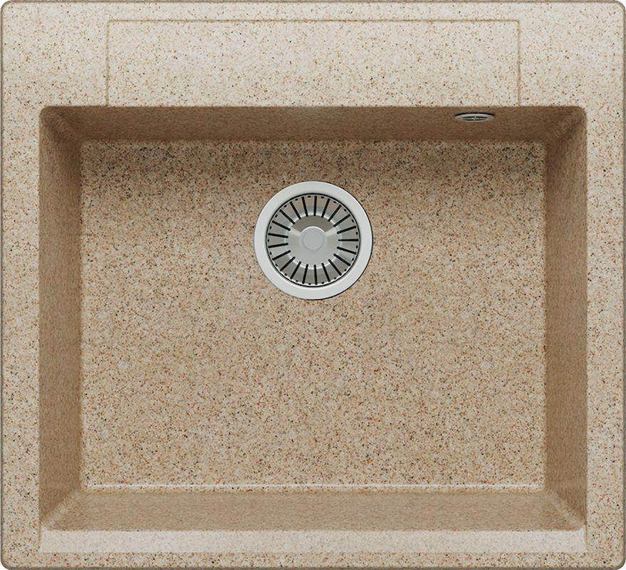 Изображение товара Мойка врезная прямоугольная 51x20x56 см POLYGRAN Argo-560 искусственный камень цвет песок