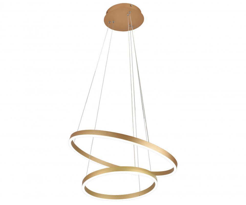 Изображение товара Светильник подвесной светодиодный Kink Light ТОР 08219.33 3000K с пультом управления золотой