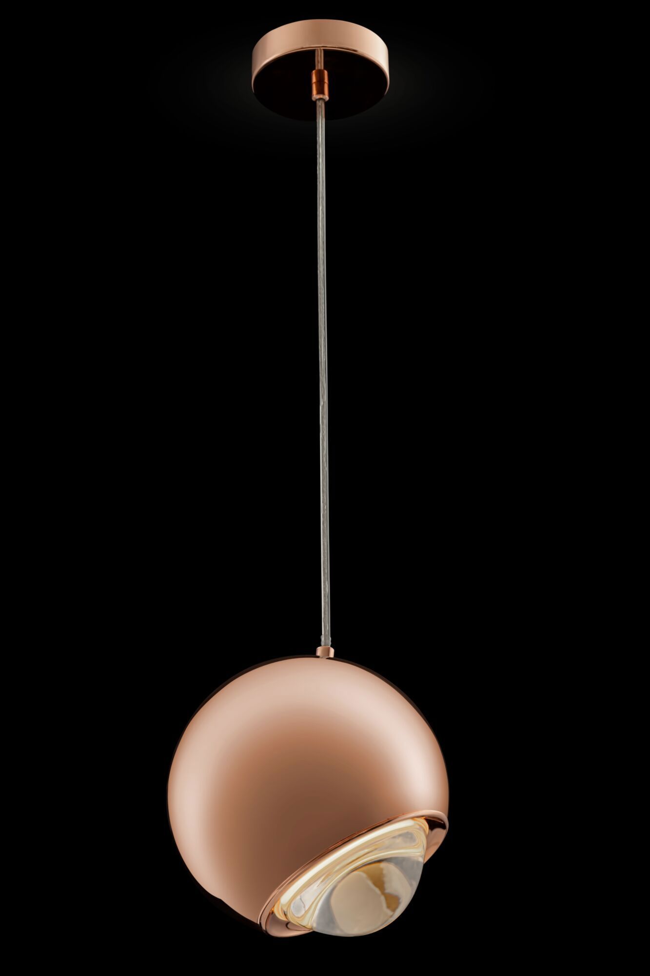 Изображение товара Светильник подвесной светодиодный Maytoni Akis P065PL-L7RG3K цвет золотой