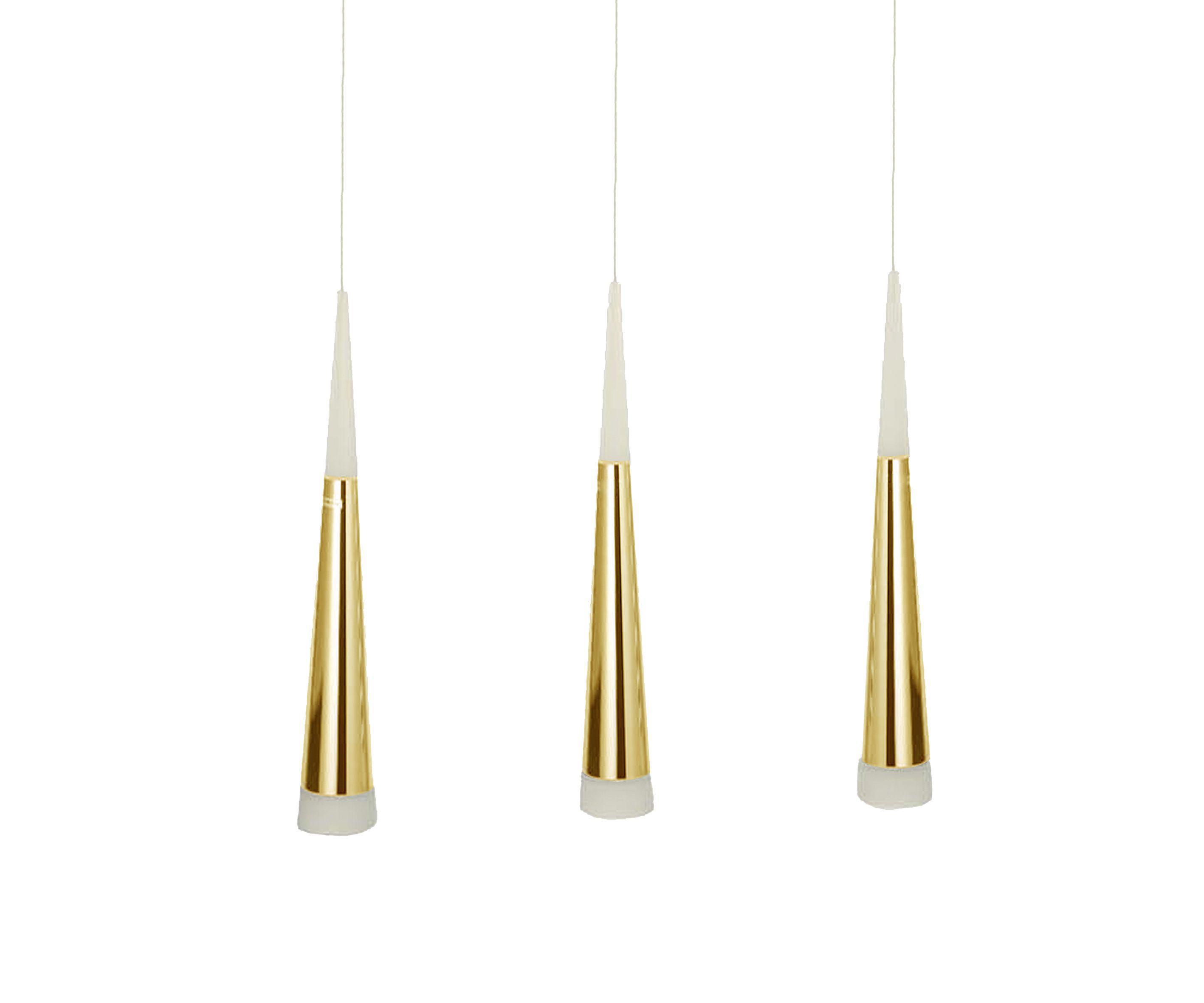 Изображение товара Светильник подвесной светодиодный KINK LIGHT Рэй 6114-3AS.33 золотой для интерьера