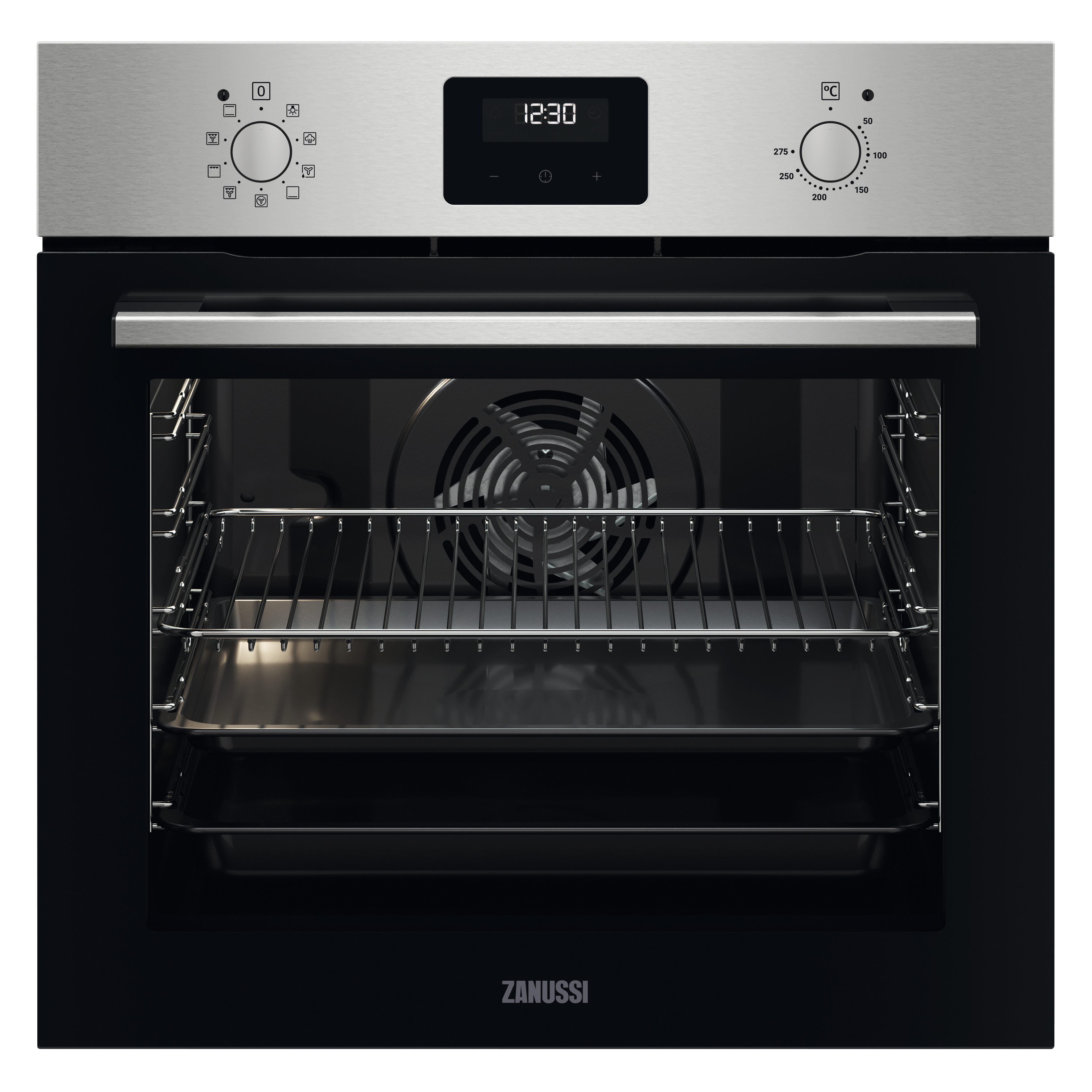 Изображение товара Духовой шкаф электрический Zanussi OPZB43341X 59.4x59.4 см цвет нержавеющая сталь Изображение товара Духовой шкаф электрический Zanussi OPZB43341X 59.4x59.4 см цвет нержавеющая сталь