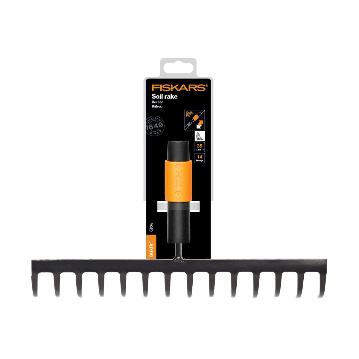 Изображение товара Грабли Fiskars 221195 насадка 14 зубьев нержавеющая сталь 9 см Изображение товара Грабли Fiskars 221195 насадка 14 зубьев нержавеющая сталь 9 см