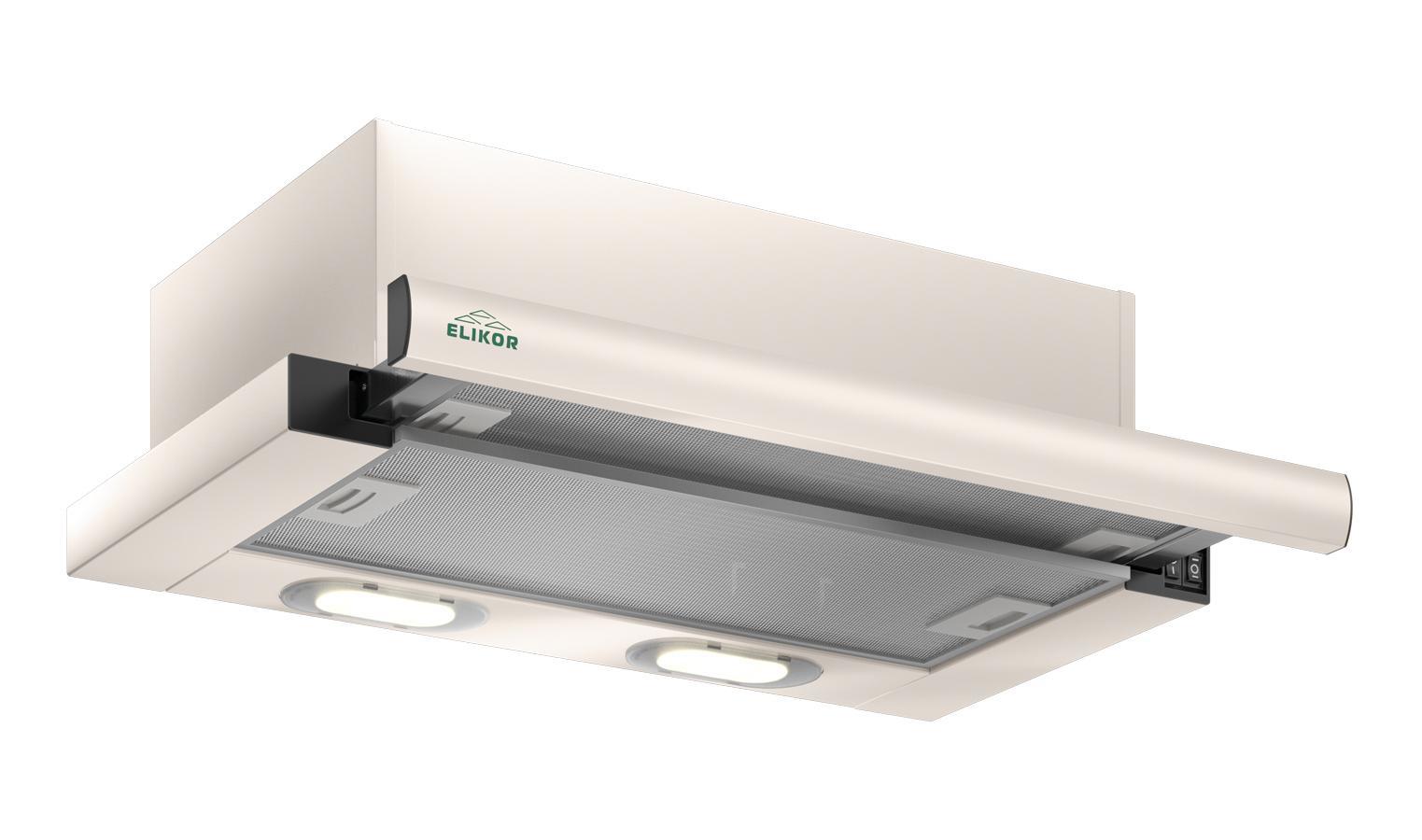Изображение товара Встраиваемая вытяжка Elikor Интегра 60П-400-В2Л 60 см цвет топленое молоко