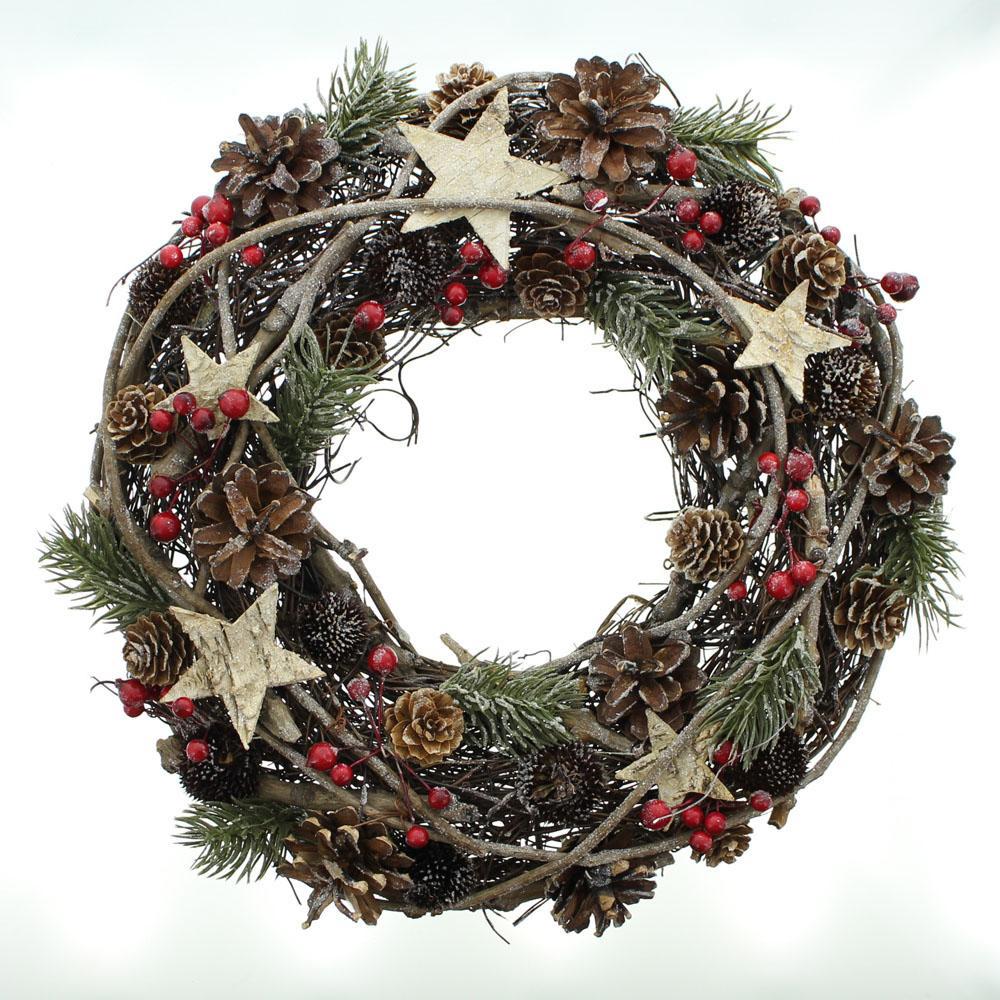 Изображение товара Декоративный венок Рождество 05280, 34 см х 8 см